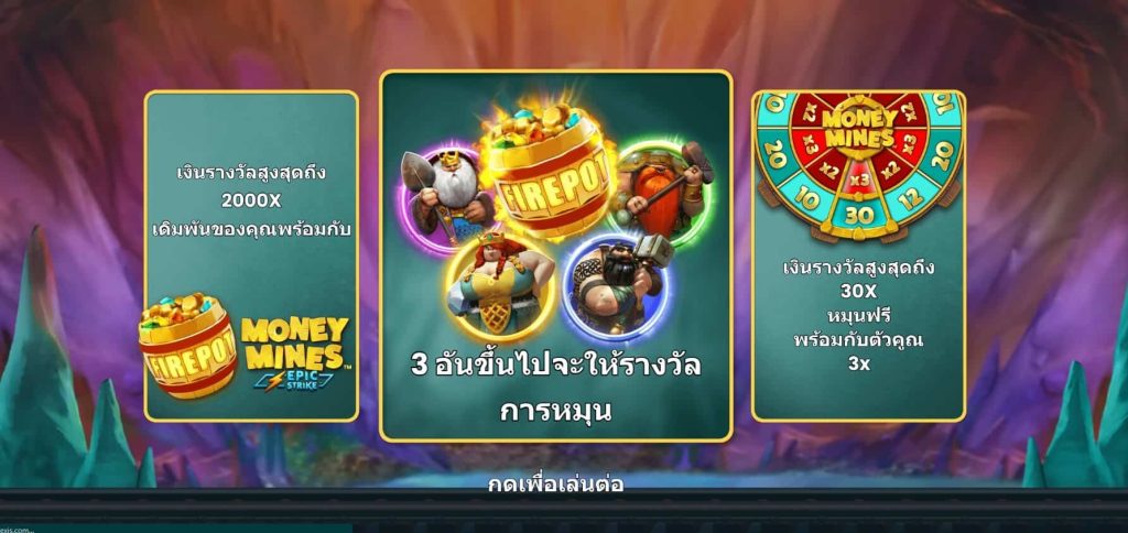 วิธีเล่น MONEY MINES
